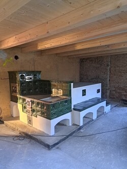 ELRAIL - Pečet&iacute;n - tr&aacute;mov&eacute; stropy  kachlov&aacute; kamna