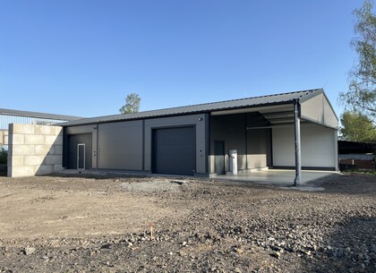 ELRAIL - stavby haly na tříděný odpad 